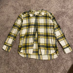 Yellow Plaid Flannel